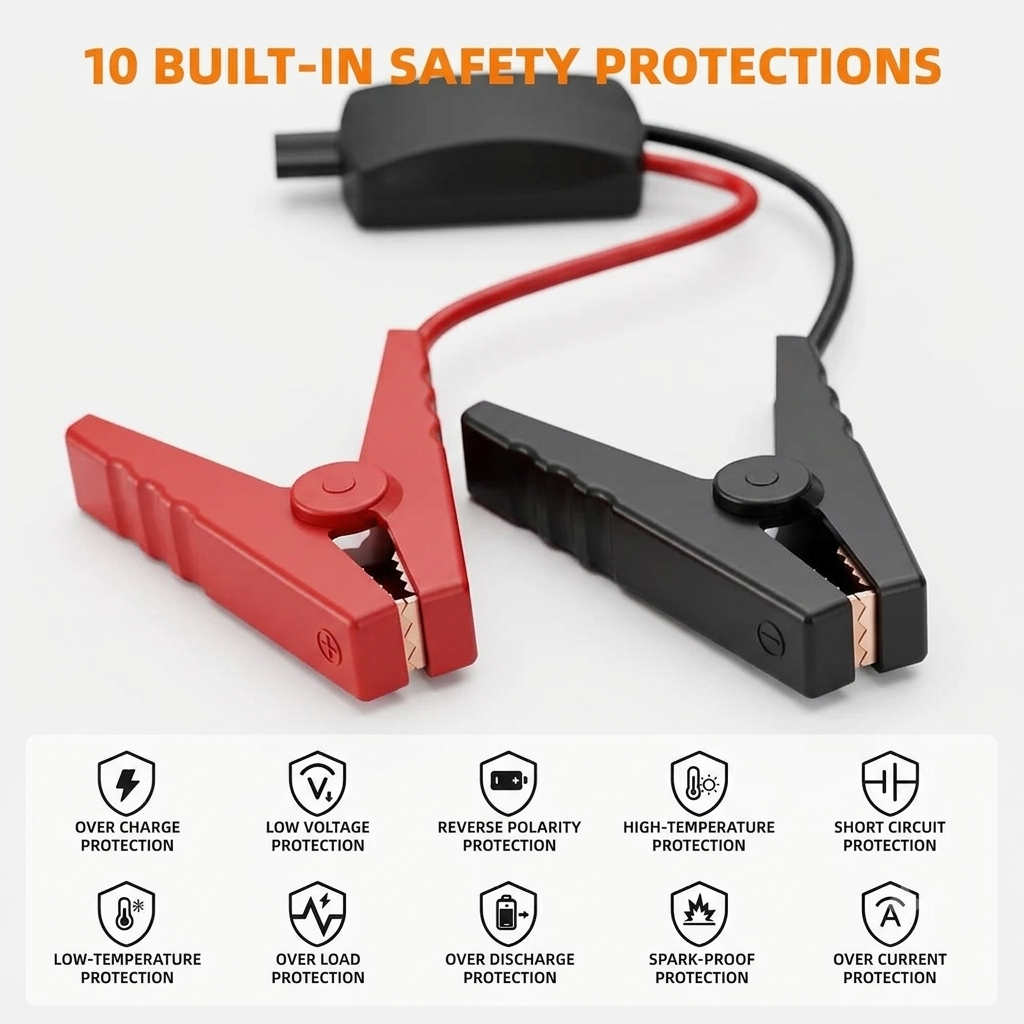 Car Battery Jumpstarter and Tyre Inflator [2-in-1]