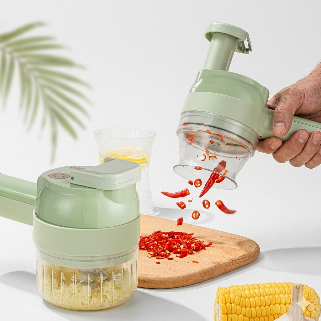 Portable Mini Electric Food Cutter & Chopper
