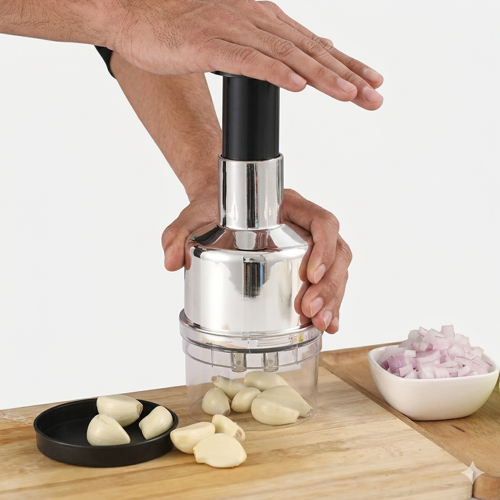 Portable Manual Vegetable Chopper & Cutter