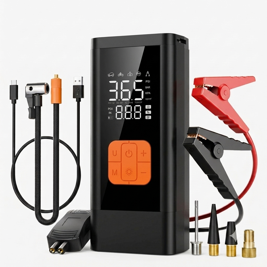 2-in-1 Car Jump Starter + Tyre Inflator