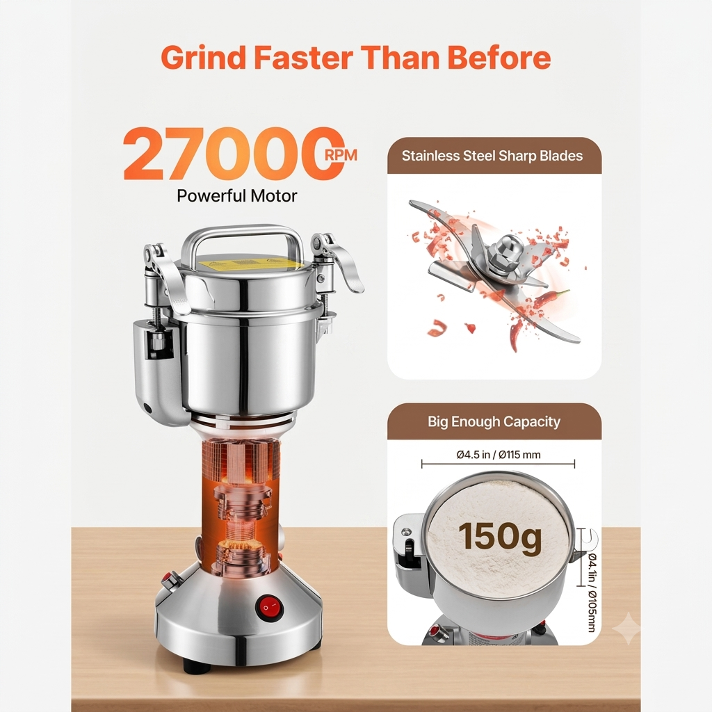 Commercial Grain Grinder – 150g