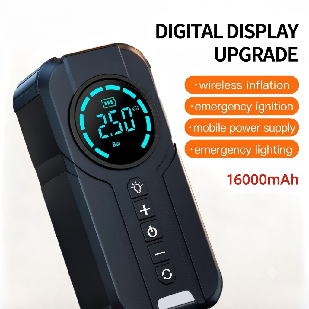 2-in-1 Car Jump Starter + Tyre Inflator