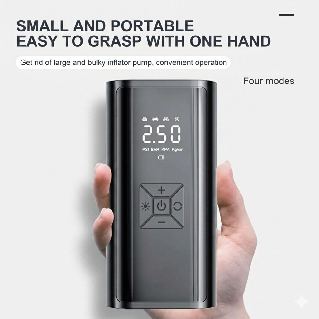 Portable Rechargeable Car Tyre Inflator