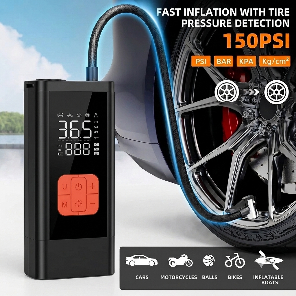 2-in-1 Car Jump Starter + Tyre Inflator