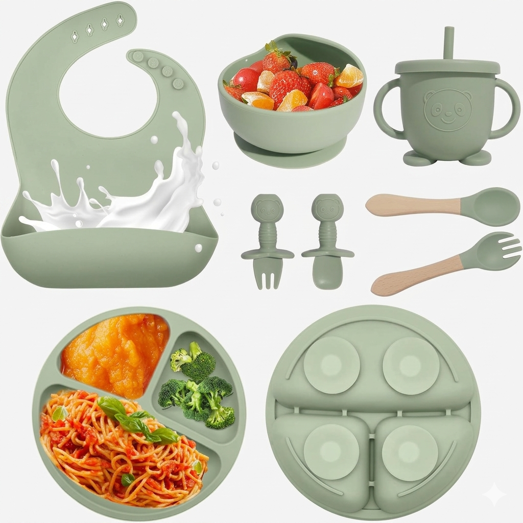Baby Silicone Feeding Set