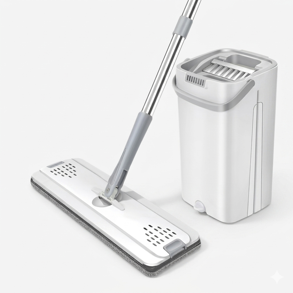Flat Floor Mop with Handle