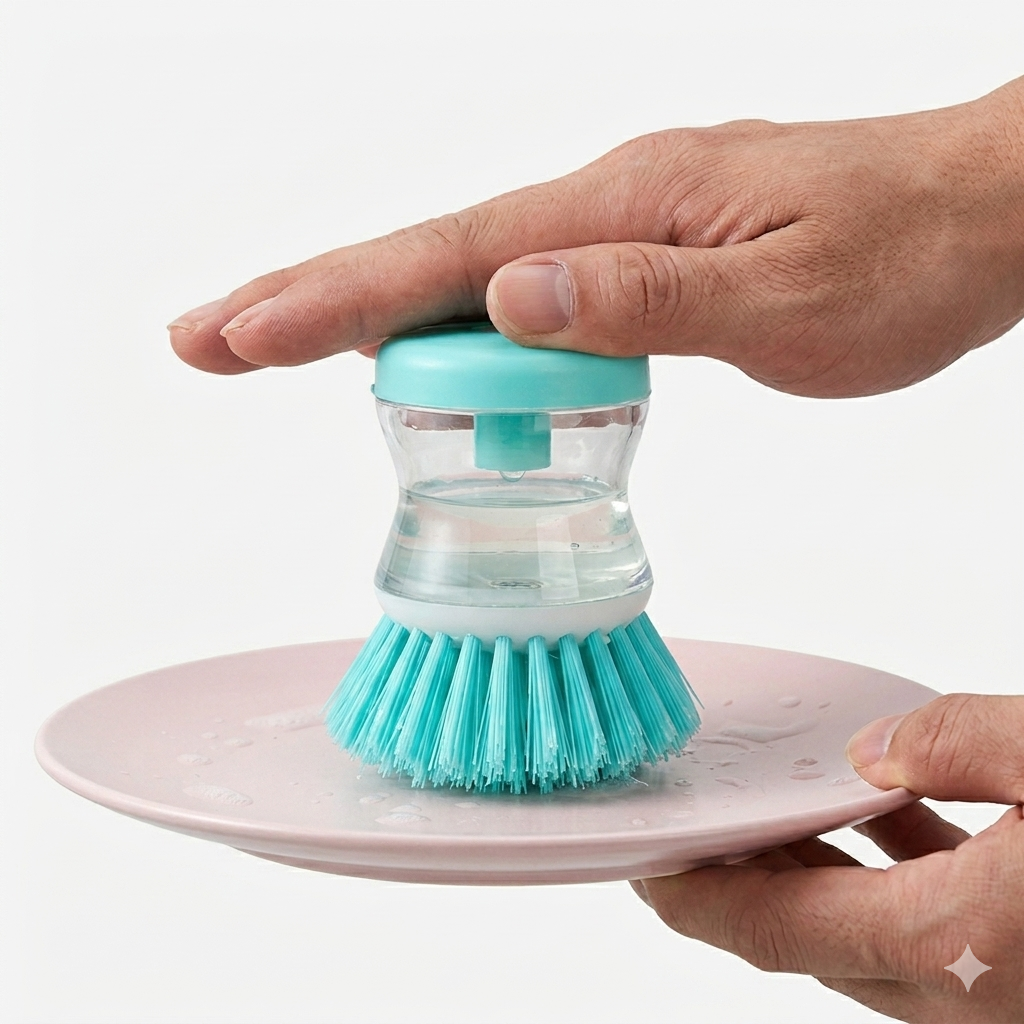 Soap Dispensing Kitchen Brush